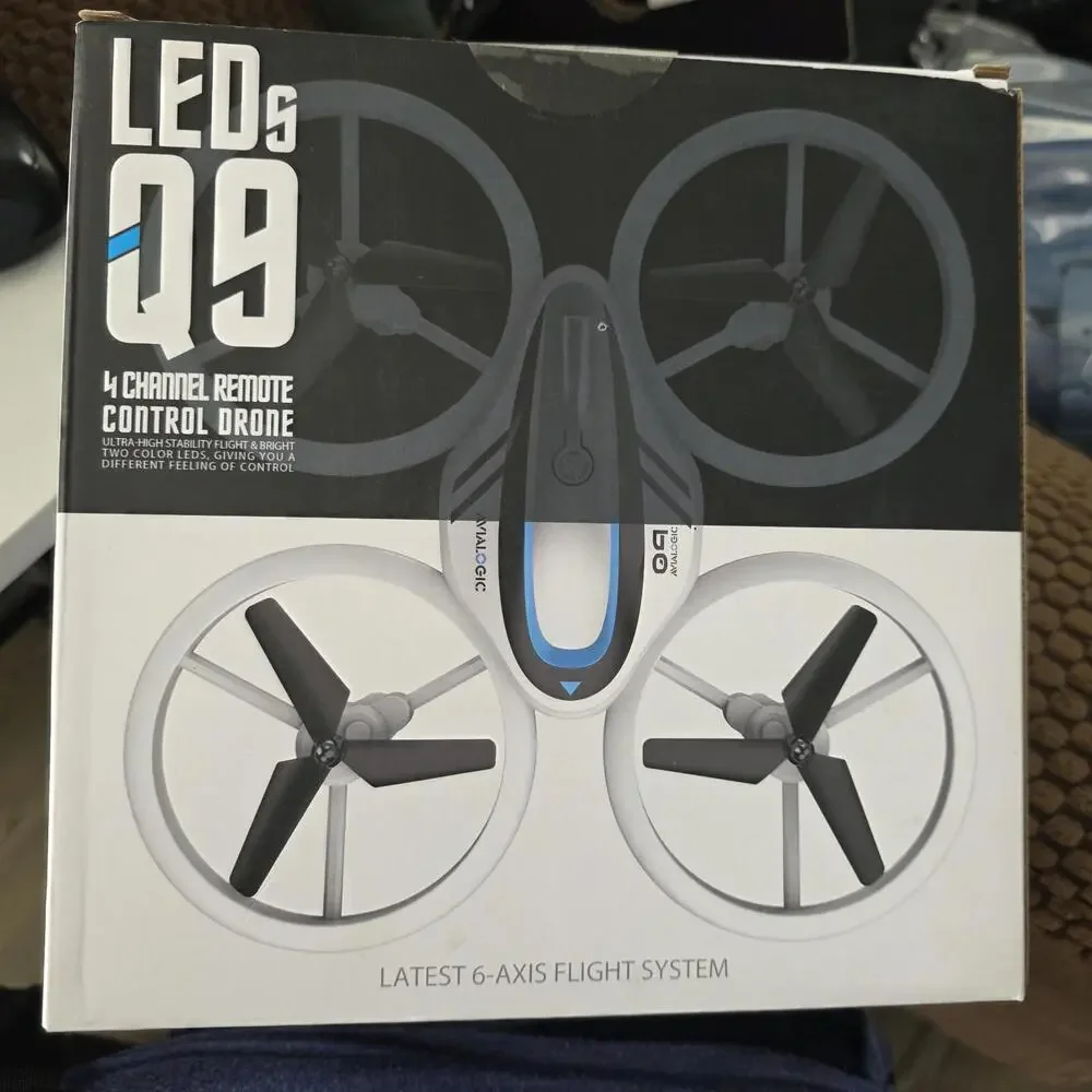 Avialogic LEDs Q9 4 Channel Remote Control Drone